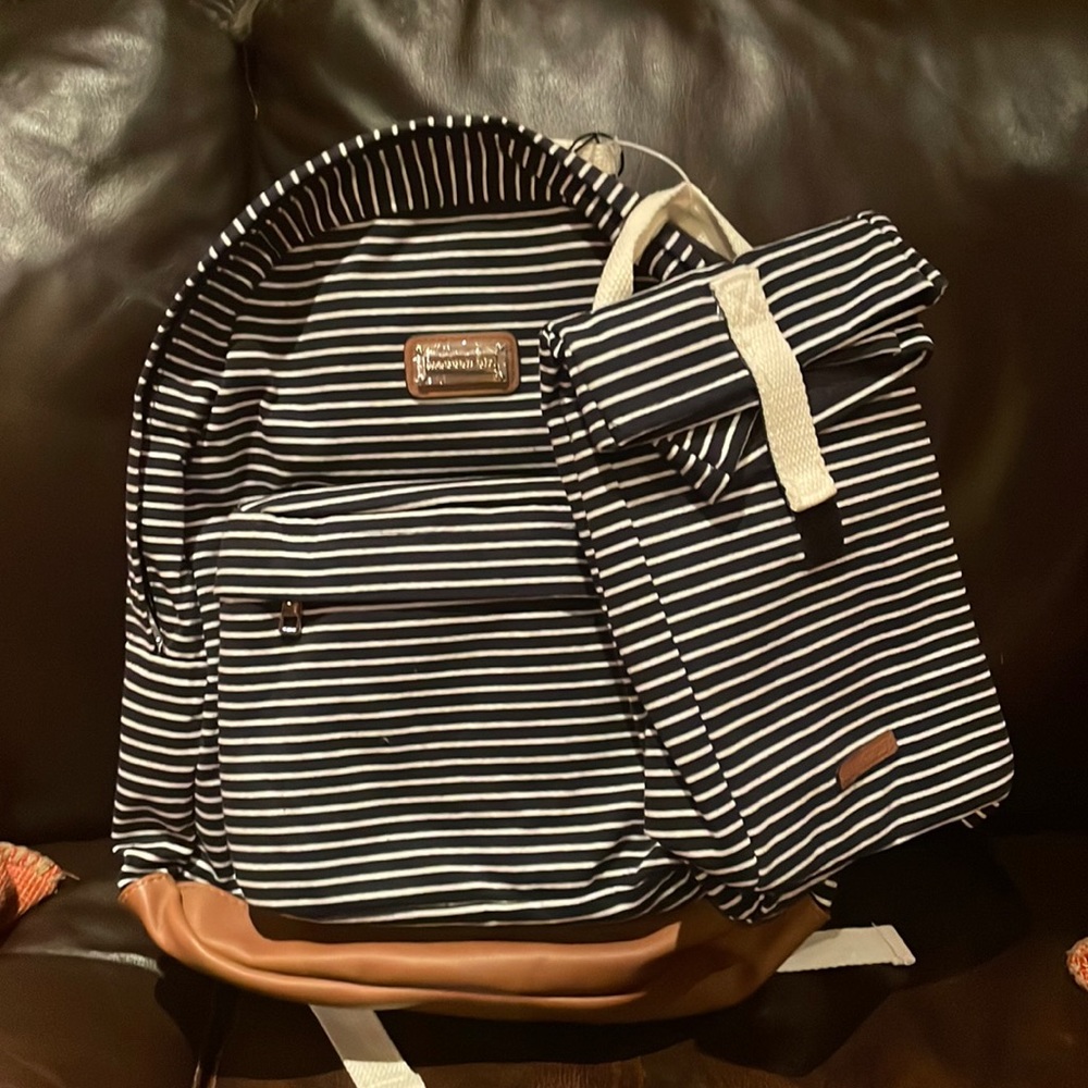 Madden Girl backpack with matching lunch bag